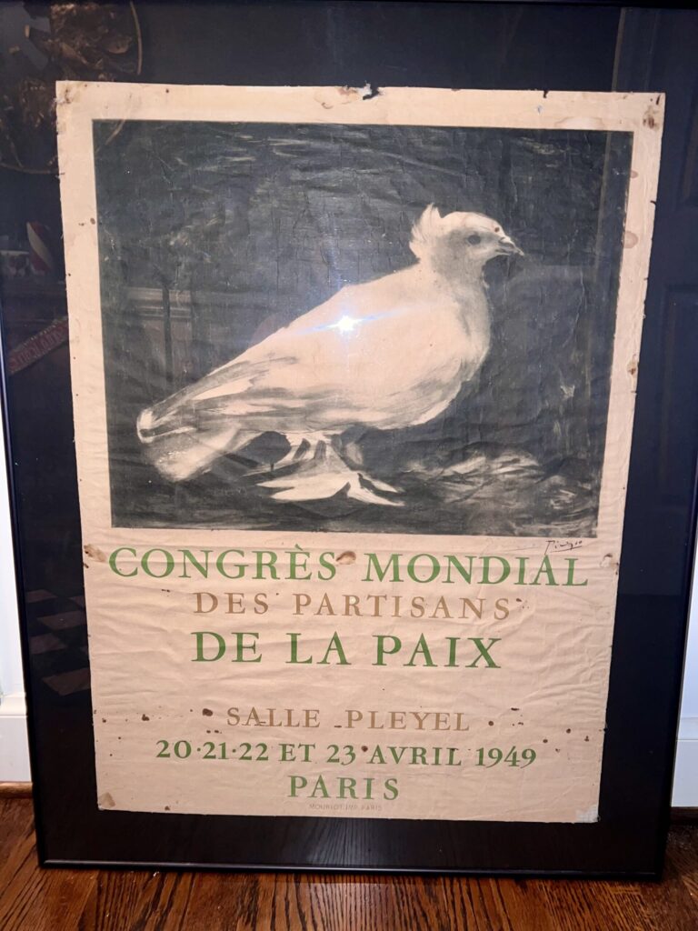 Signed Picasso First Peace Poster Paris, France